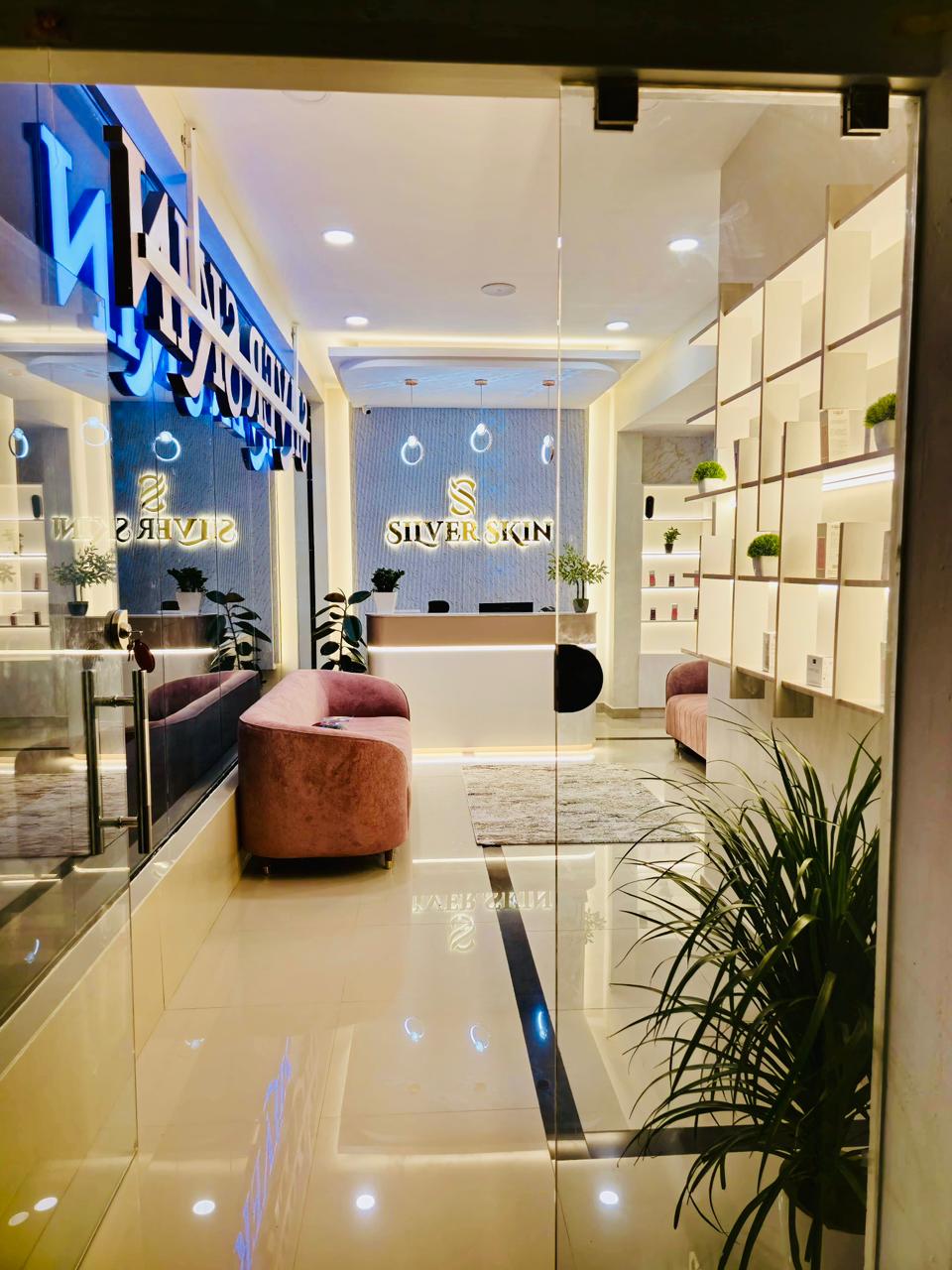 Silver Skin Clinic entrance and reception area